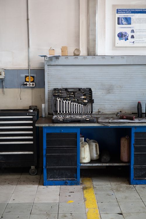 Tools in workshop